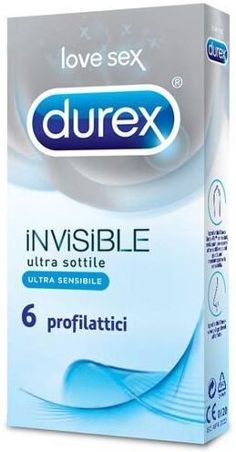 Reckitt benckiser h.(it.) spa RECKITT BENCKISER DUREX INVISIBLE PROFILATTICI ULTRA SOTTILI 6 PEZZI