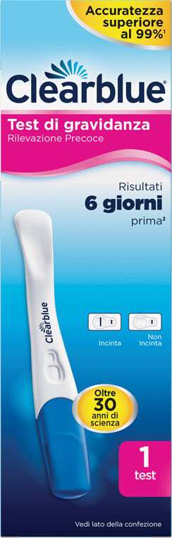 Procter &amp; gamble srl PROCTER & GAMBLE CLEARBLUE TEST DI GRAVIDANZA EARLY 1 TEST