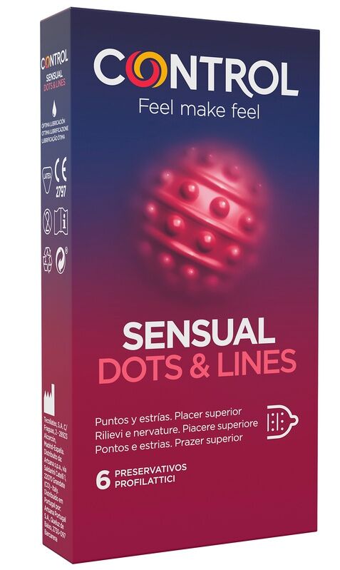 Artsana spa CONTROL*Sensual Dots&Lines 6pz