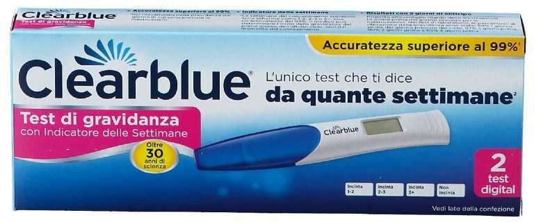 Clearblue Test Di Gravidanza Con Indicatore Delle Settimane 2 Pezzi