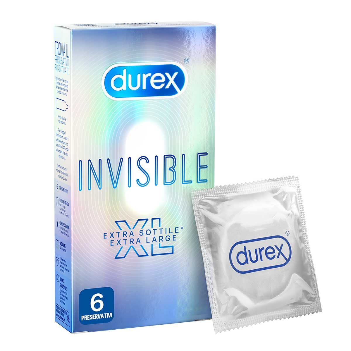 Durex Profilattico Invisible Xl 6 Pezzi