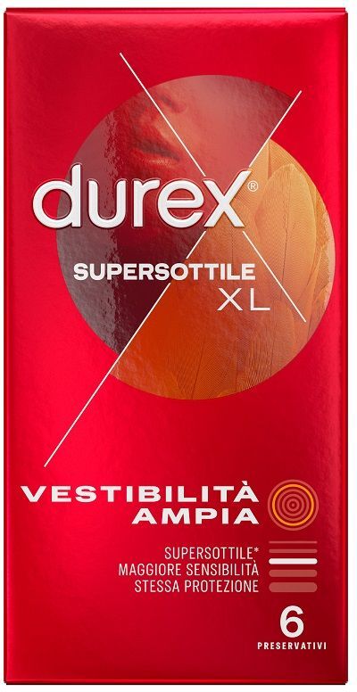 Durex Supersottile Xl Profilattico 6 Pezzi