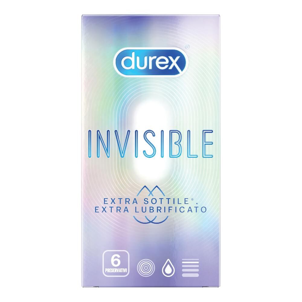 RECKITT BENCKISER H.(IT.) SpA Durex Invisible Extra Lubrificati Preservativi 6 Pezzi