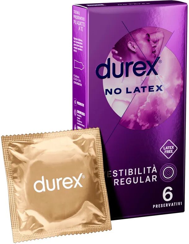 Durex No Latex Profilattico Non in Lattice 6 Pezzi