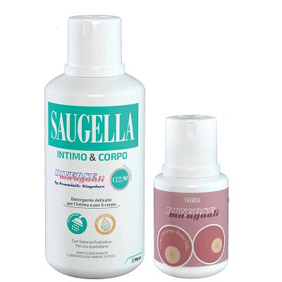 Saugella Diverse Ma Uguali Detergente Intimo e corpo 500 Ml+100 Ml In Omaggio