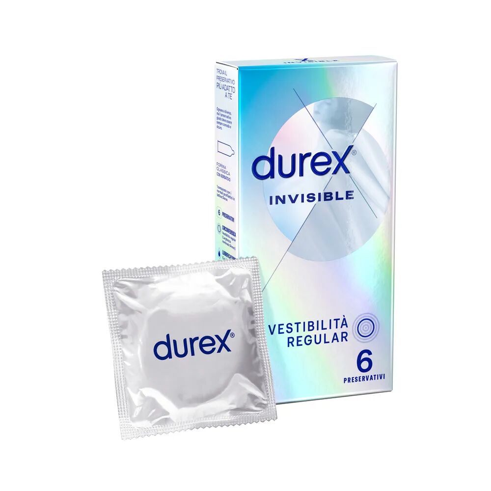 Durex Invisible Preservativi Ultra Sottili 6 Pezzi