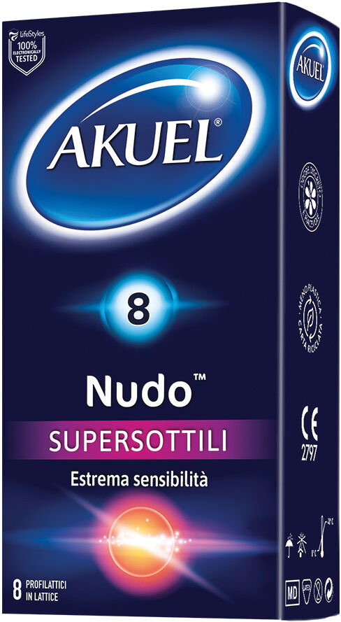 AKUEL Profilattico nudo supersottile 8 pezzi