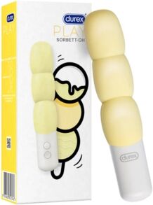 Durex Sorbett OH Soft Yellow Vibratore a tre sfere 1 pezzo