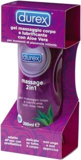 Durex Linea Lubrificanti Gel Massage 2 In 1 Con Aloe Vera Gel Intimo 200 Ml