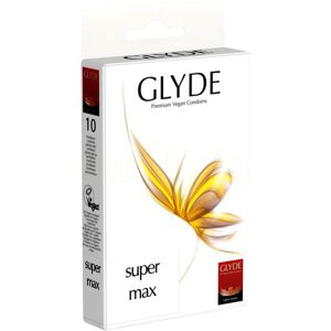 Glyde Vegan Kondomer Naturgummi Super Max - 10 Stk