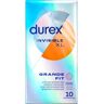 Durex Invisible XL Grande Fit x10