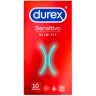 Durex Sensitivo Slim Fit x10 preservativos