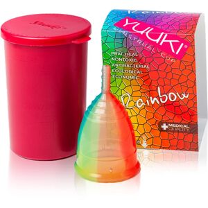 Yuuki Rainbow Line 1 + cup menstrual cup size large (⌀ 46 mm, 24 ml) 1 pc