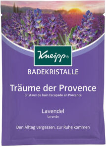 Kneipp GmbH Kneipp® Träume der Provence Badekristalle, Träumerisches Badesalz zum Alltag vergessen, zur Ruhe kommen, 60 g - Beutel