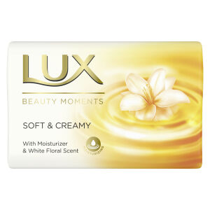Unilever Deutschland GmbH LUX Seife soft & creamy, angenehmer Duft, feuchtigkeitsspendende Formel, 125 g - Stück