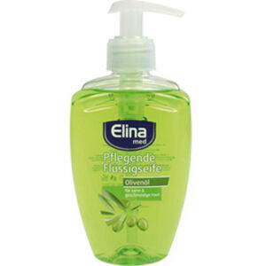 Jean Products - Werm GmbH ELINA med Flüssigseife, 300 ml, Seife aus dem Spender für saubere und wohlriechende Hände, Duftrichtung: Olive