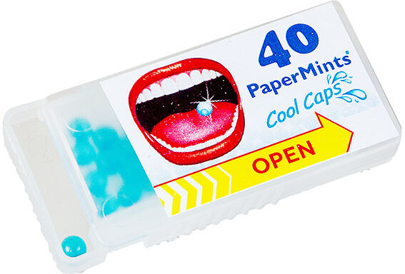 PaperMints Cool Caps Sans Sucre Box 40 billes