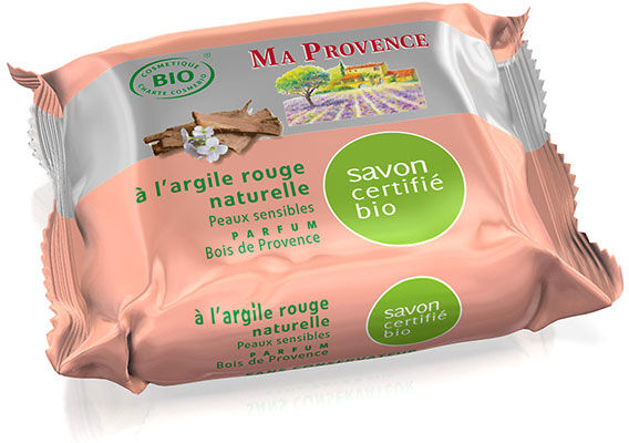 Ma Provence Savon Solide Argile Rouge Bio 75g