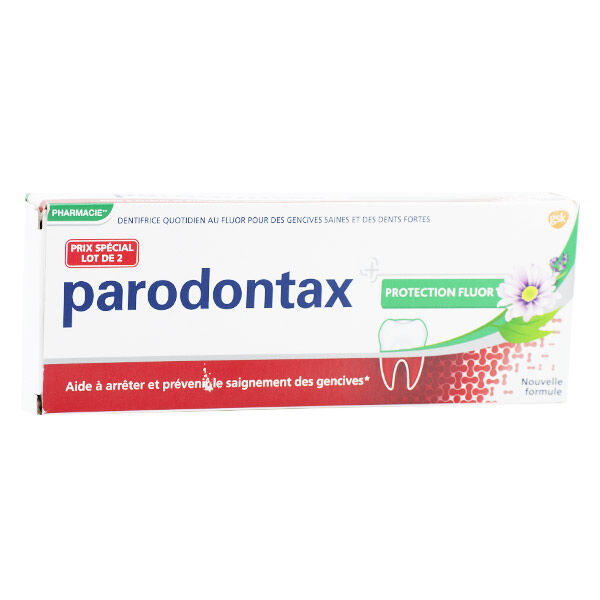 Parodontax Dentifrice Protection Fluor Lot de 2 x 75ml