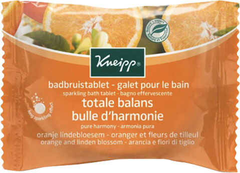 Kneipp Orange Galet pour le Bain Bulle d'Harmonie Fleurs de Tilleul 80g