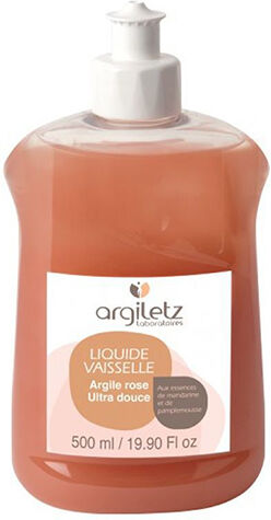 Argiletz Liquide Vaisselle Mandarine / Pamplemousse à l'Argile Rose 500ml