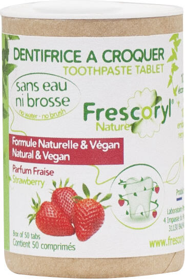 Frescoryl Nature Dentifrice à Croquer Fraise 50 comprimés