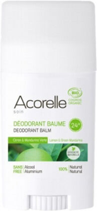 Acorelle Déodorant Baume Bio Citron et Mandarine Verte 40g