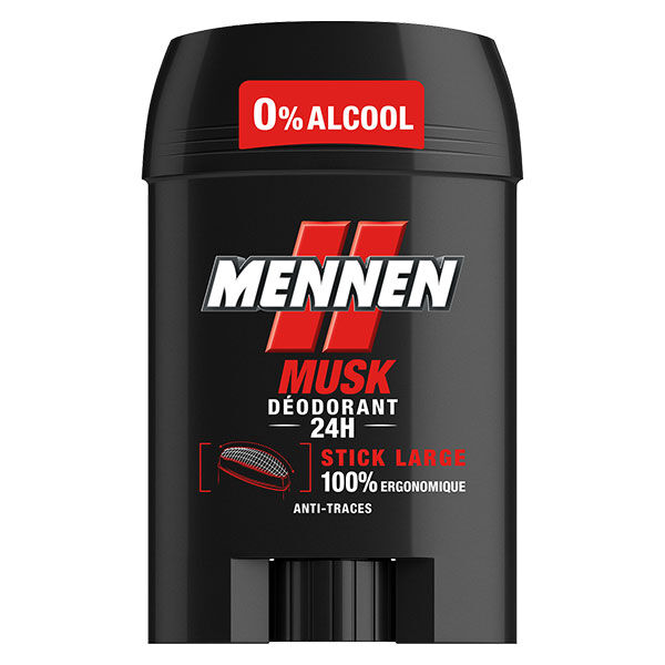 Mennen Musk Déodorant Anti-Traces 24h Stick Large 50ml