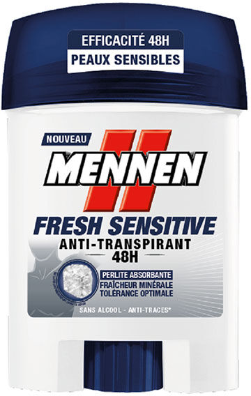 Mennen Fresh Sensitive Déodorant Stick Large Anti-Transpirant 48h Homme 50ml