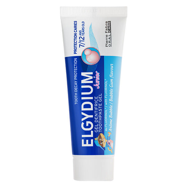 Elgydium Dentifrice Junior 7 à 12 ans goût Bubble 50ml