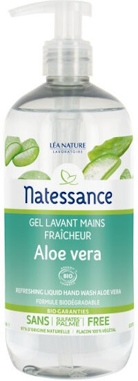 Natessance Gel Lavant Mains Fraîcheur Aloe Vera 500ml