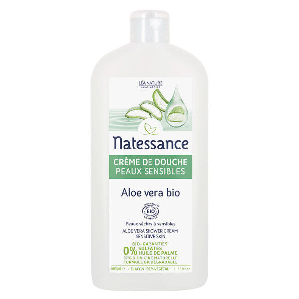 Natessance Crème de Douche Aloe Vera Peaux Sensibles 500ml