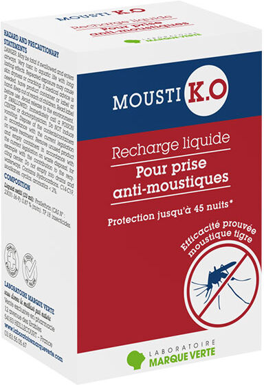 MoustiKologne Mousti K.O Recharge Liquide pour Prise Anti-Moustiques