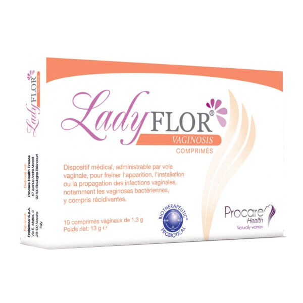 Procare Health Ladyflor Vaginosis 10 comprimés vaginaux