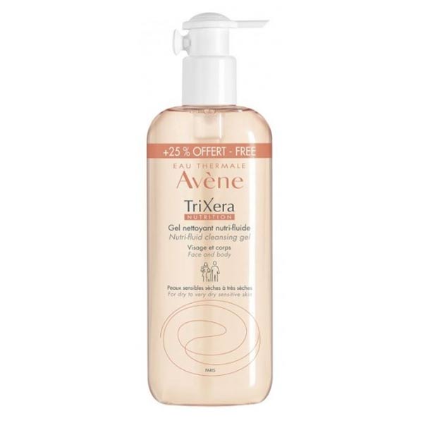 Avène TriXera Nutrition Gel Nettoyant Nutri-Fluide 500ml