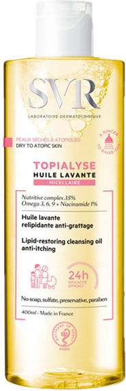 SVR Topialyse Huile Lavante Micellaire Relipidante 400ml