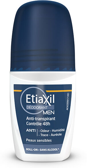 Etiaxil Déodorant Men Anti-Transpirant Contrôle 48h Roll-On 50ml