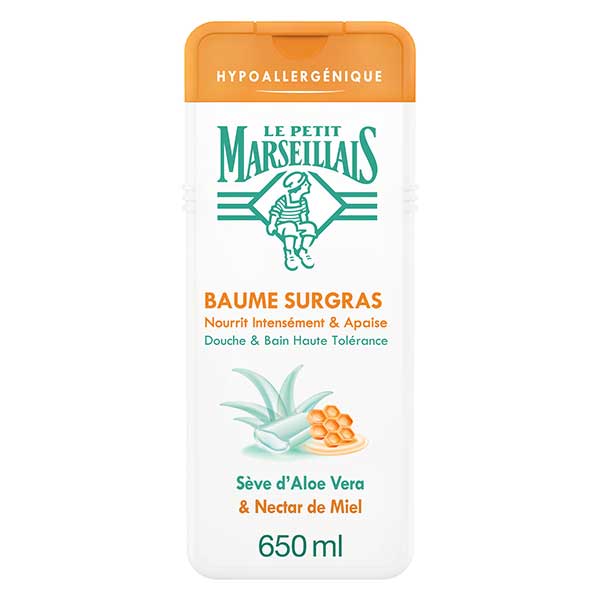Le Petit Marseillais Baume Surgras Sève d'Aloe Vera et Nectar de Miel 650ml