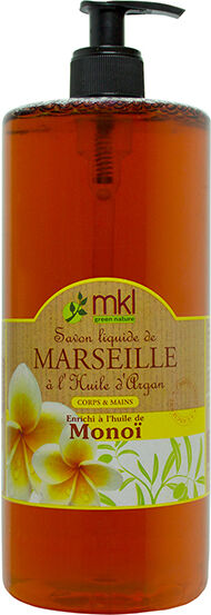 MKL Green Nature Savon Liquide de Marseille Monoï 1L