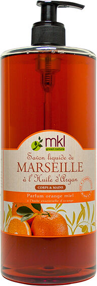 MKL Green Nature Savon Liquide de Marseille Orange & Miel 1L