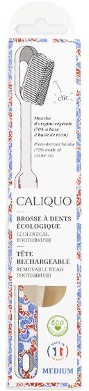 Caliquo Brosse à Dents Rechargeable Wax Médium Bleu Rouge