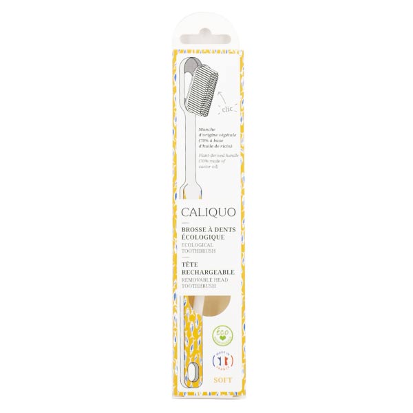 Caliquo Brosse à Dents Rechargeable Wax Souple Jaune