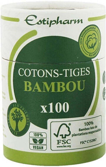 Estipharm Cotons-Tiges Bambou 100 unités