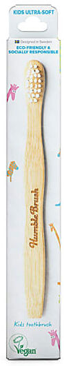 Humble Brush Brosse à Dents Vegan Bambou Enfant Blanche