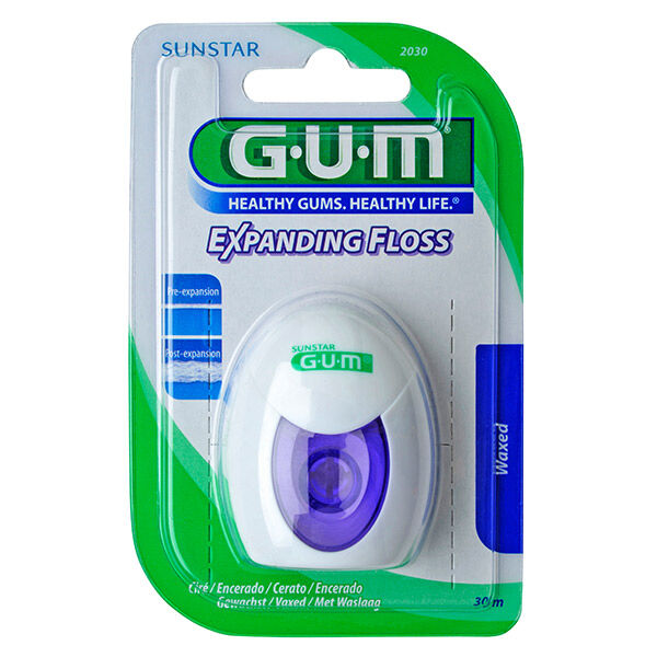 Gum Fil Dentaire Expanding Floss Ciré