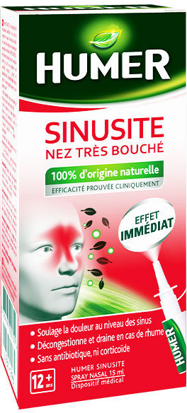 Humer Sinusite Nez Très Bouché Spray Nasal 15ml