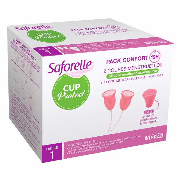 Saforelle Protections Coupe Menstruelle Cup Protect Taille 1 2 unités