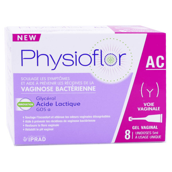 Physioflor AC Gel Acidifiant Voie Vaginale 8 unidoses