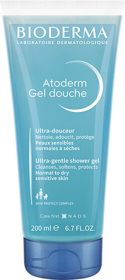 Bioderma Atoderm Gel Douche Nettoyant Quotidien Sans Savon Peaux Sensibles 200ml