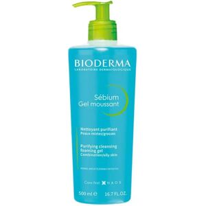 Bioderma - Sébium Gel Moussant Sanft Klärendes Reinigungsgel Für Mischhaut Bis Ölige Haut, 500 Ml